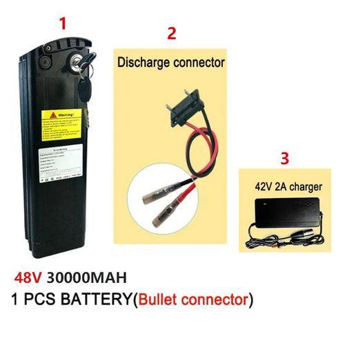 48V 30000mAh lithium-ion battery pack 20Ah suitable for silver fish