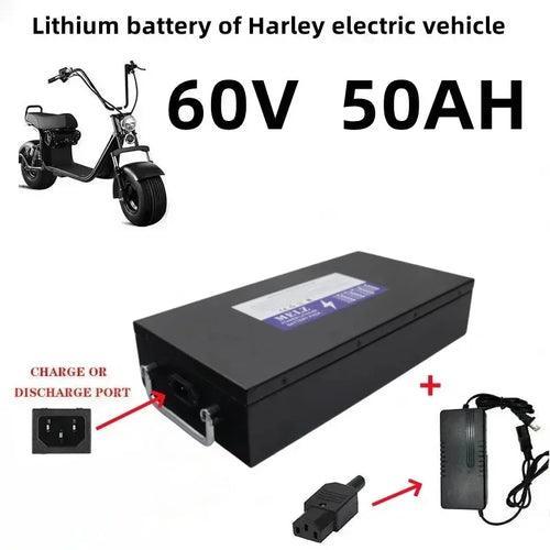 Harley B brand new 60V 20ah-100ah waterproof lithium battery pack,