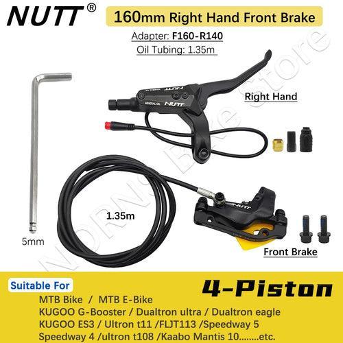 NUTT 4 Piston Y-5 Electric E-Bike Scooter Disc Brake Hydraulic Bicycle