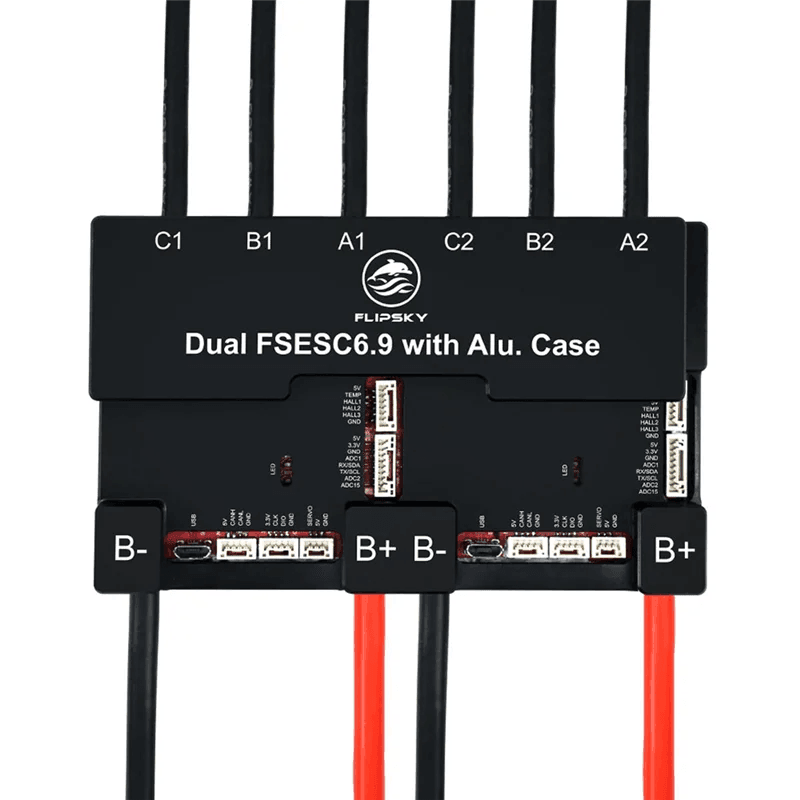 FLIPSKY Brushless DC Motor Speed Controller Dual FSESC6.9 100A Base on