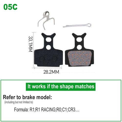 1 Pair Bicycle Disc Brake Pads Semi-Metallic Hydrauli Disc Brake Pad