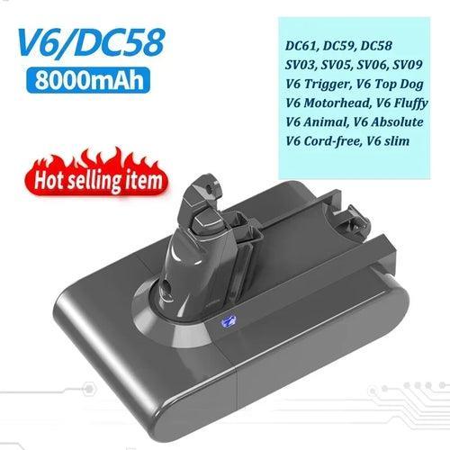 Vacuum Cleaner rechargeable Battery for Dyson V6 V7 V8 V10 11 Series