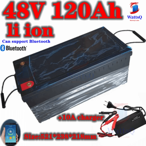waterproof lithium 48V 120AH li ion battery With BMS for 5000W 7000W