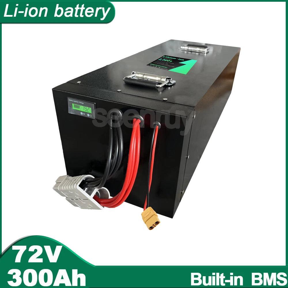 72V 300AH Li ion With Charger Lithium Polymer Battery Perfect For 13KW