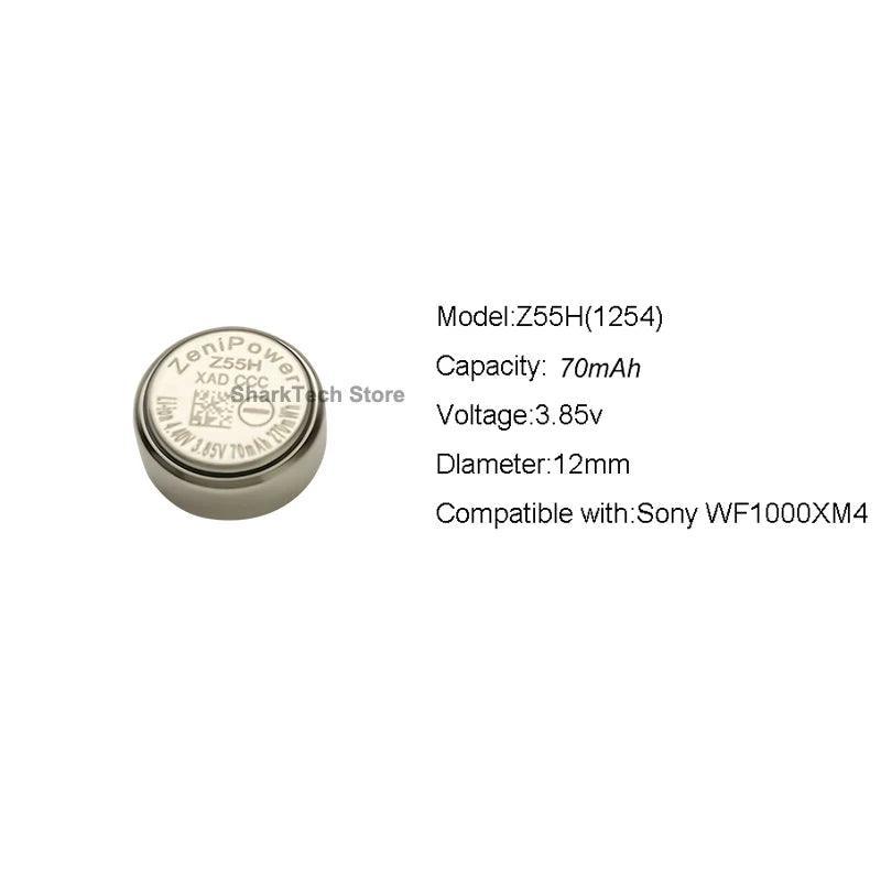 Original New ZeniPower Z55H 1254 3.85V  for Sony WF-1000XM4 Earbuds