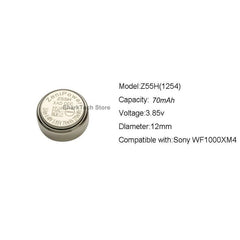 Original New ZeniPower Z55H 1254 3.85V  for Sony WF-1000XM4 Earbuds