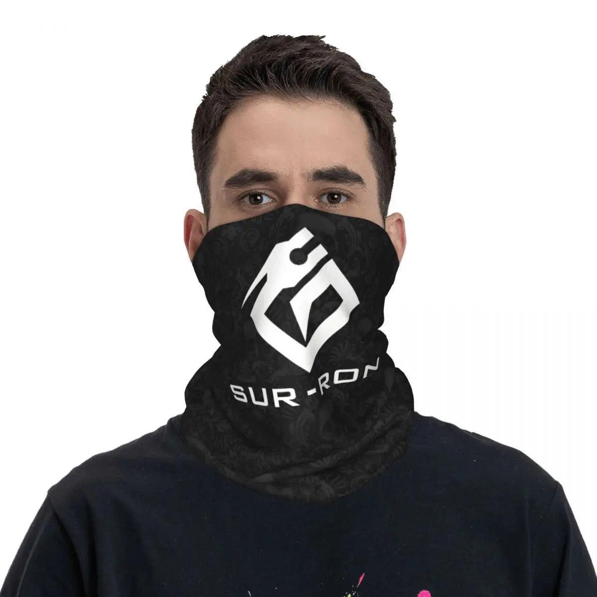 Sur Ron 3 Wht Pullover Hoodie Bandana Neck Gaiter Motorcycle Club