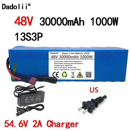 48V Battery Pack e-bike battery 30Ah 18650 li-ion battery pack bike