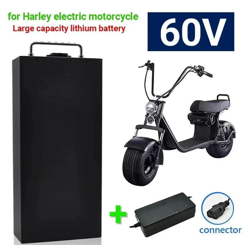 Harley Electric Car Lithium Battery 18650 Battery 60V 50Ah for Two