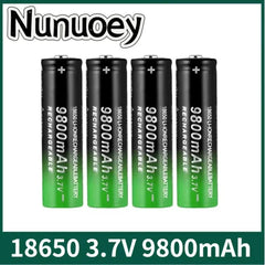 New 18650 Li-Ion battery 9800mah rechargeable battery 3.7V for LED