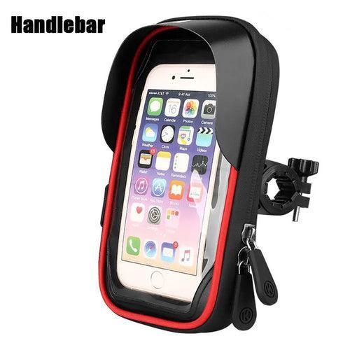 Waterproof Rainproof Bicycle Phone Holder Stand Motorcycle Handlebar