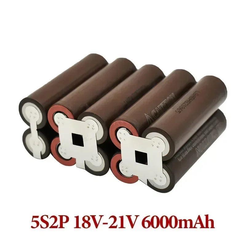 HG2 18650 3000mAh 6000mAh 20amps 3S 4S 5S 6S 8S 7.4V 12.6V 14.8V 18V