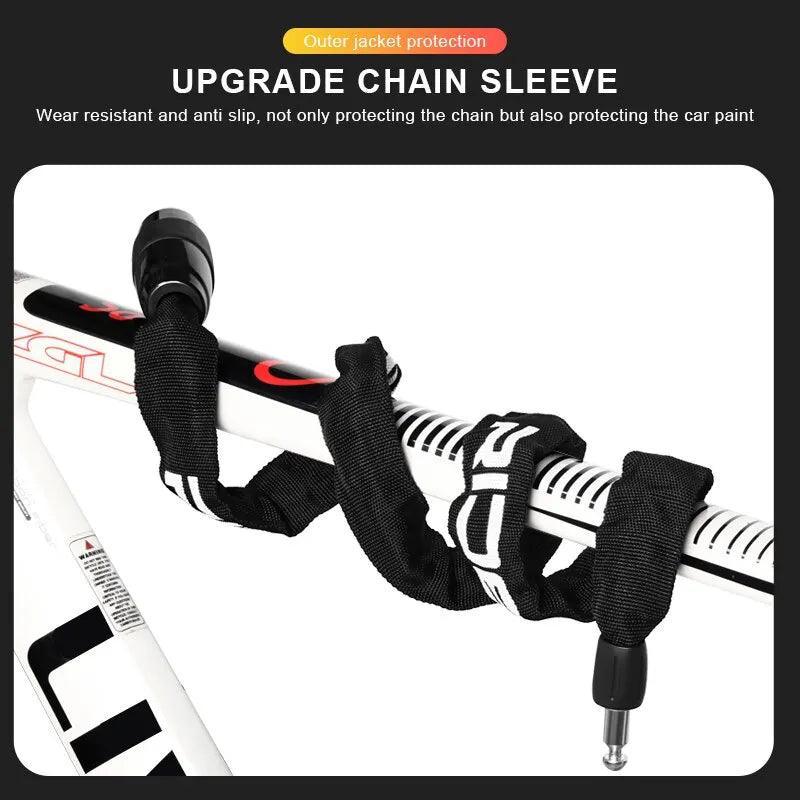 RIDERACE Bicycle Chain Lock Portable Anti-theft High Security MTB