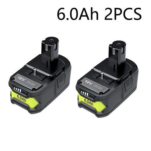 6Ah For RYOBI P108 18V One+ Plus Battery 18 Volt Lithium-Ion Power