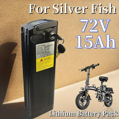 72V 15Ah For Silver Fish Style Electric Bike Battery Lithium With