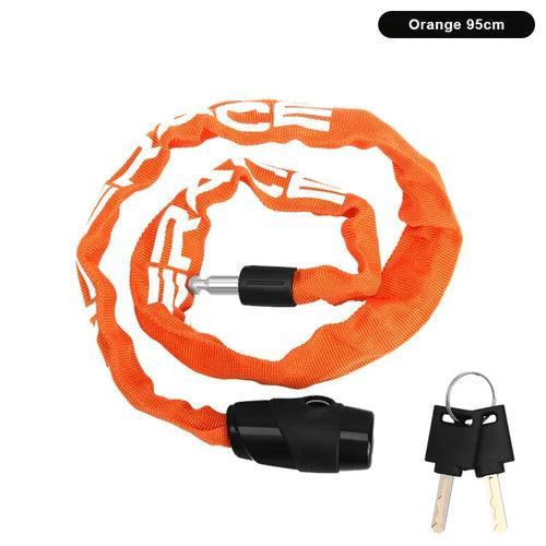 RIDERACE Bicycle Chain Lock Portable Anti-theft High Security MTB