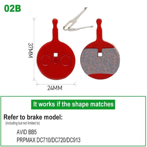 1 Pair Bicycle Disc Brake Pads Semi-Metallic Hydrauli Disc Brake Pad