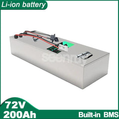 72V 200AH Li ion 150A BMS With Charger Lithium Polymer Battery Use For