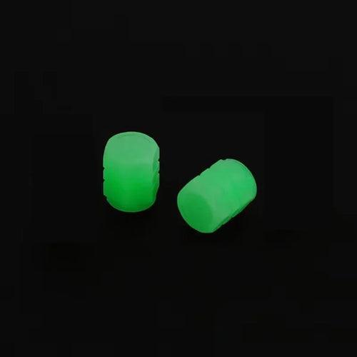 Luminous Night Glowing Motorcycle Wheel Tyre Valve Caps Decors For