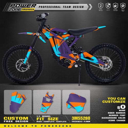 PowerZone Custom Team Graphics Background Stickers Kits For Surron