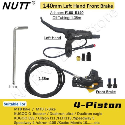 NUTT 4 Piston Y-5 Electric E-Bike Scooter Disc Brake Hydraulic Bicycle