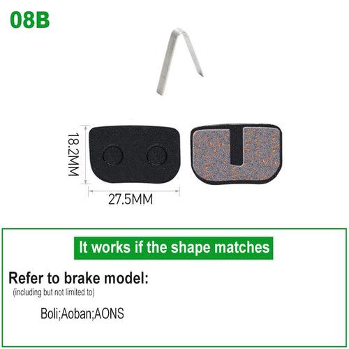 1 Pair Bicycle Disc Brake Pads Semi-Metallic Hydrauli Disc Brake Pad