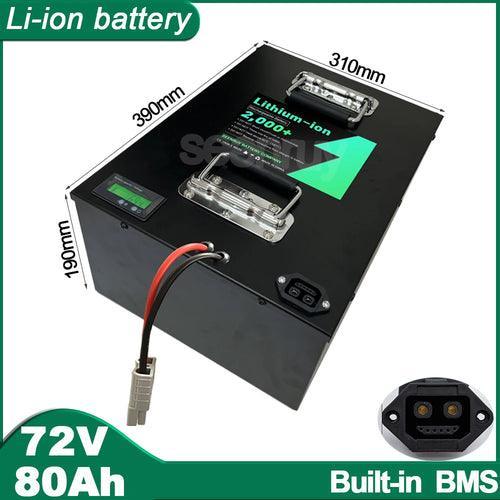 72V 80AH Li ion With Charger Lithium Polymer Battery Use For 6000W