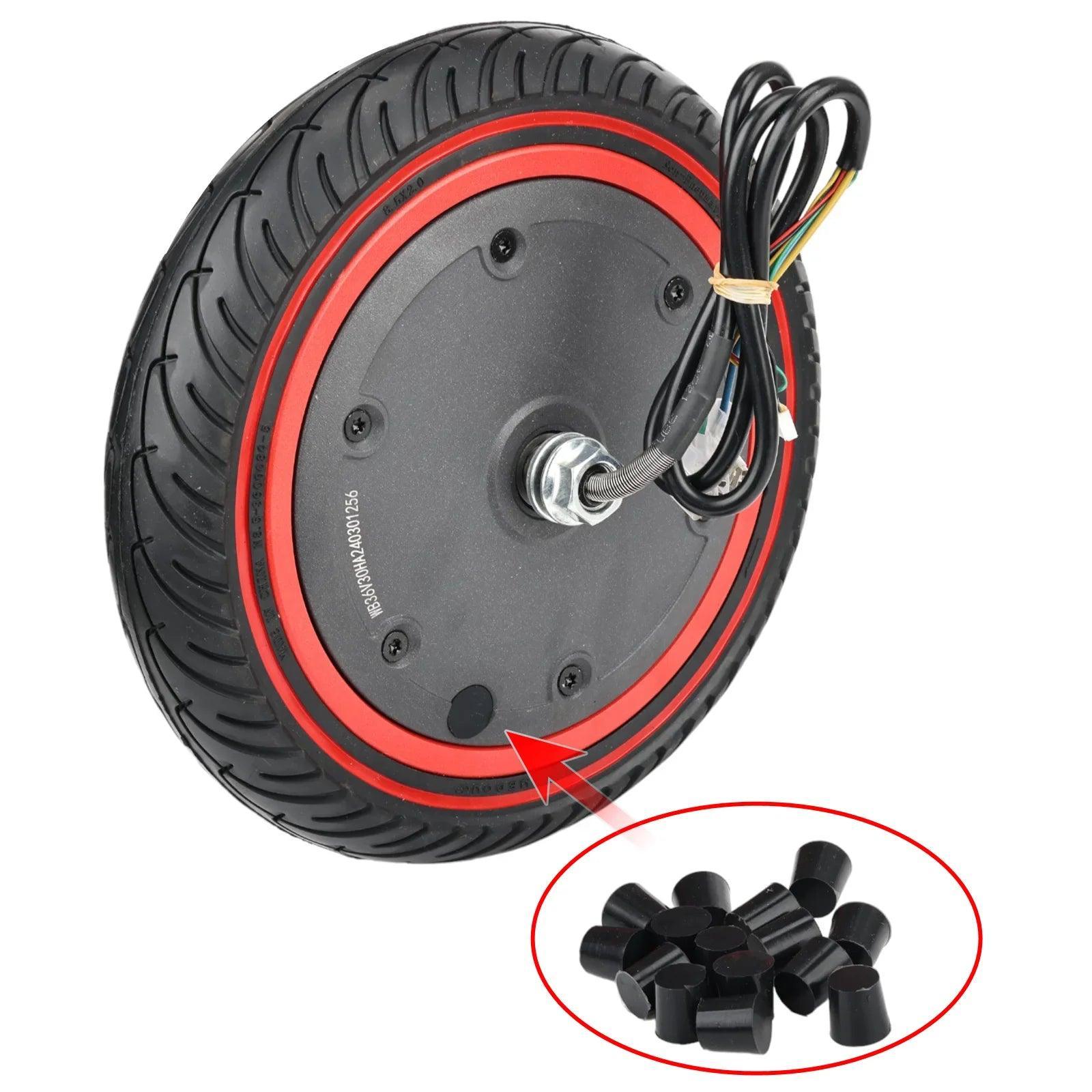 Solid Tire Wheel Hub Cap Rubber Plug for Xiaomi M365 Pro 1S Mi3
