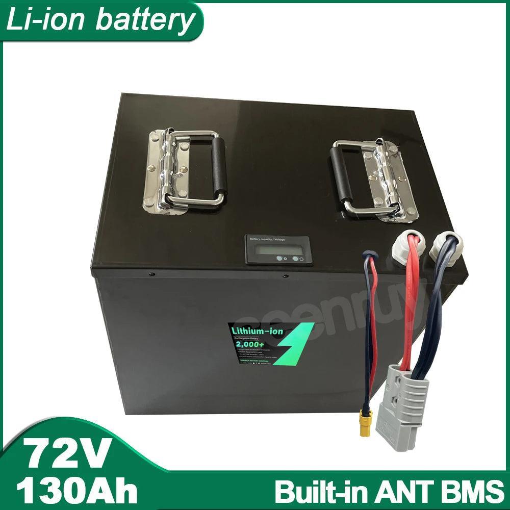 72V 130Ah Li ion With Charger Lithium Polymer Battery Pack  Perfect