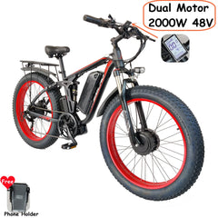 Electric Bicycle Double Motor Smlro V3 Pro 48v 26 Inch 16ah 22.4ah