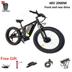 Electric Bicycle Double Motor Smlro V3 Pro 48v 26 Inch 16ah 22.4ah