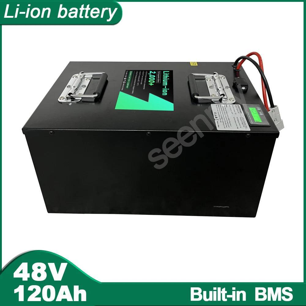 SEENRUY 48V 120AH  Li ion Lithium Polymer Battery Perfect For 4000W