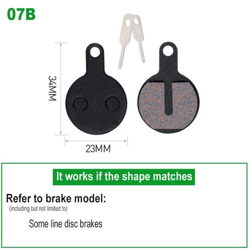 1 Pair Bicycle Disc Brake Pads Semi-Metallic Hydrauli Disc Brake Pad