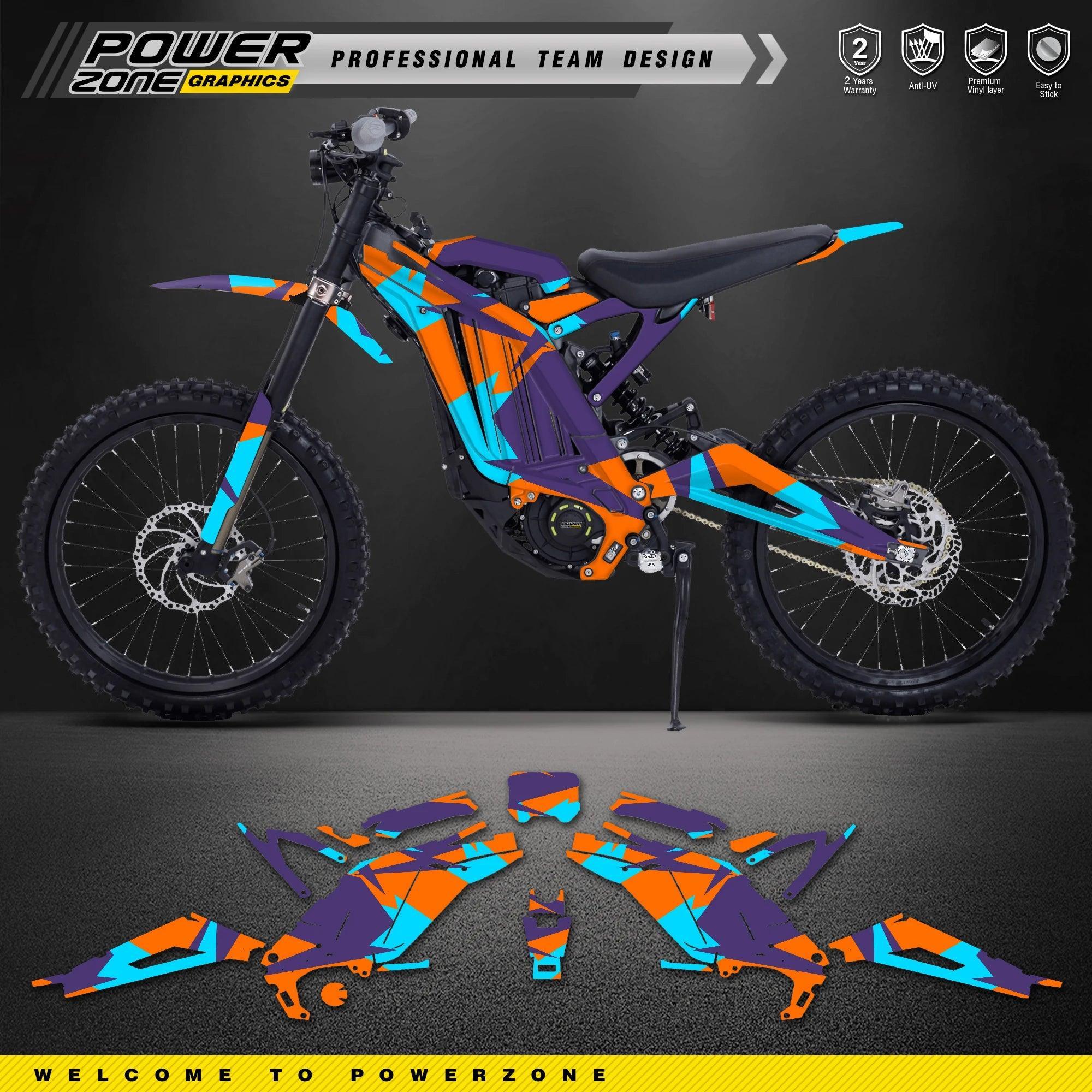 PowerZone Custom Team Graphics Background Stickers Kits For Surron
