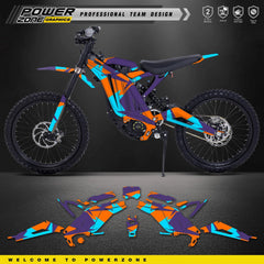 PowerZone Custom Team Graphics Background Stickers Kits For Surron