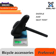 SMLRO PU Leather Bicycle Cushion Soft Shock Absorbing Mountain Bike