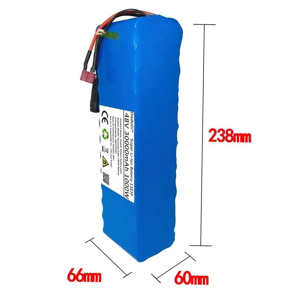 48V Battery Pack e-bike battery 30Ah 18650 li-ion battery pack bike