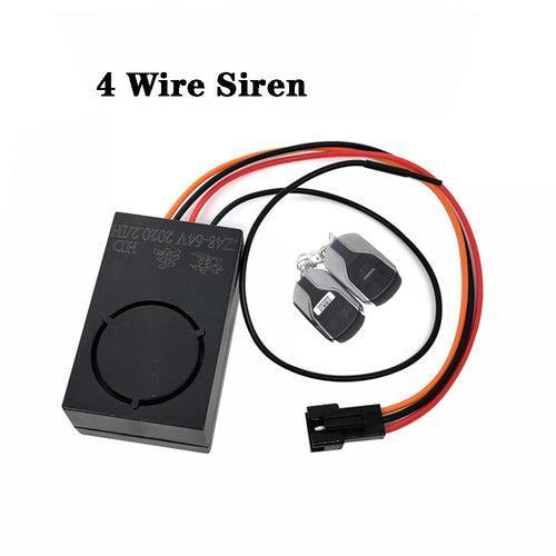 Electric Scooter Wireless Remote Control Alarm Set 4 Wire/6 Wire Power