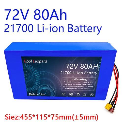 20S 21700 72V 60Ah 80Ah 100Ah ebike Battery Pack,For 84V Electric Bike