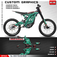 KUNGFU GRAPHICS Graphics Kit UV-resistant Vinyl Stickers for Surron