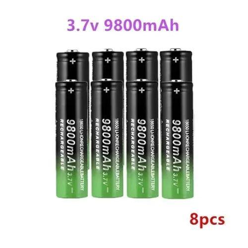 New 18650 Li-Ion battery 9800mah rechargeable battery 3.7V for LED