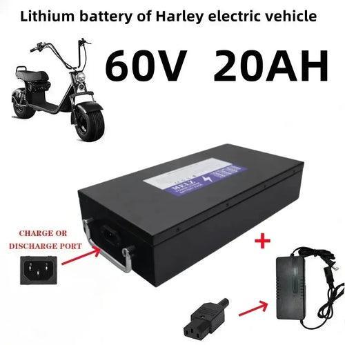 Harley B brand new 60V 20ah-100ah waterproof lithium battery pack,