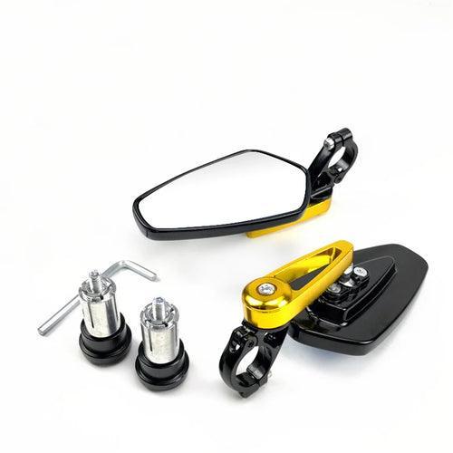 EAFC 1 Pair 7/8" 22mm  Motorcycle Rearview Mirrors Universal Scooter