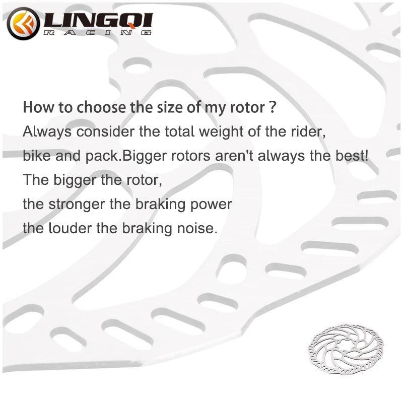 LingQi Dirt Bike Parts Motorcycle Electric Dirty Bike Front Brake Disc