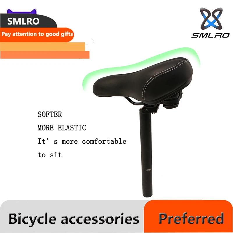 SMLRO PU Leather Bicycle Cushion Soft Shock Absorbing Mountain Bike