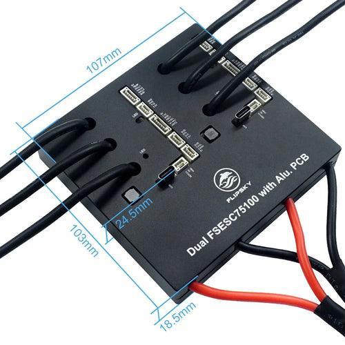 Flipsky Dual 75100 with Aluminum PCB Based on VESC for Electric