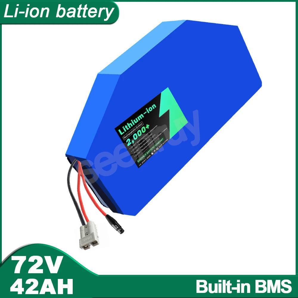 SEENRUY 72V 42AH Li-ion 10000W Triangle Lithium Polymer Frame Polygon