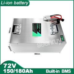 SEENRUY 72V 150AH 180AH Li-ion Lithium Polymer Battery Perfect For