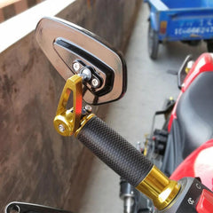 EAFC 1 Pair 7/8" 22mm  Motorcycle Rearview Mirrors Universal Scooter