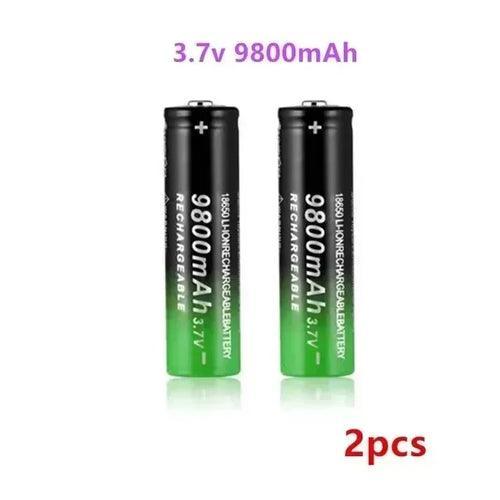 New 18650 Li-Ion battery 9800mah rechargeable battery 3.7V for LED